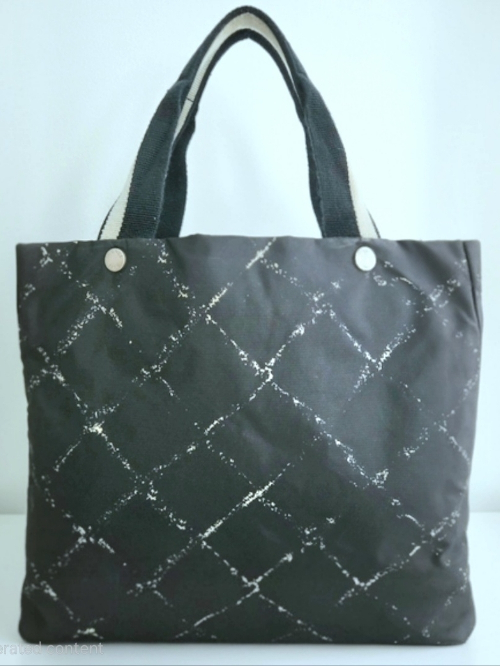 Authentic CHANEL Travel Line Medium Tote Weekender Travel Overnight Carryon